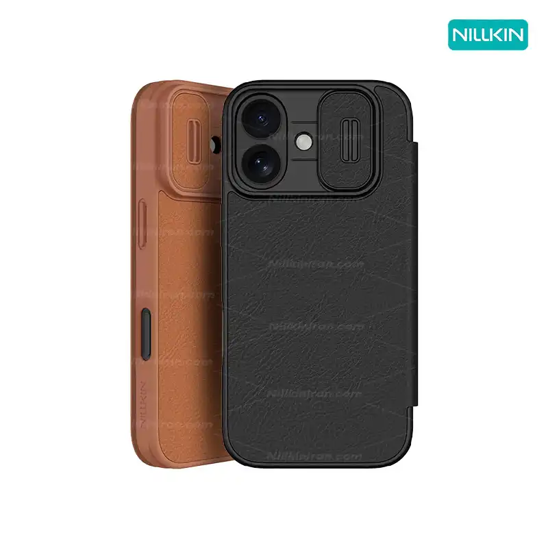 قاب نیلکین آیفون iPhone 17 مدل Qin Pro leather