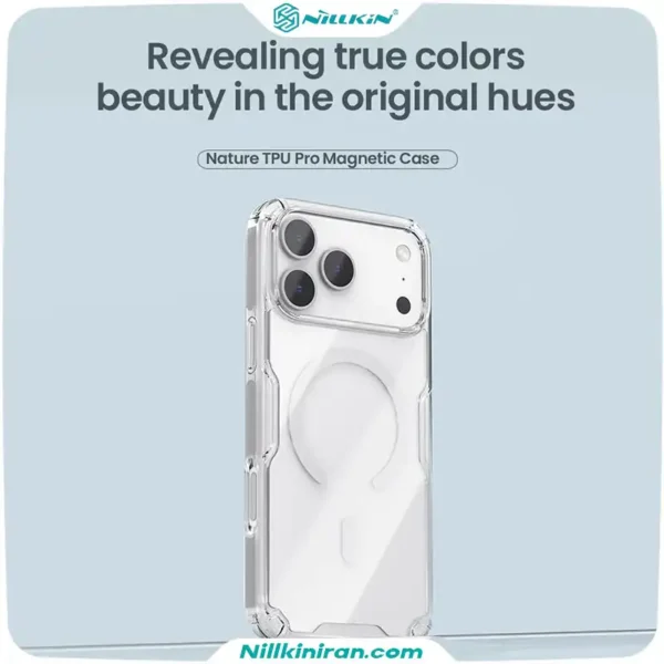 قاب نیلکین iPhone 17 Pro Max مدل Nature TPU Pro Magnetic