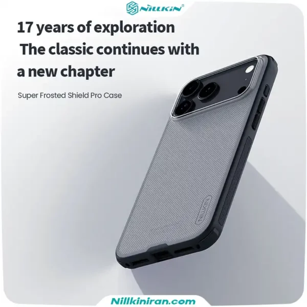 قاب نیلکین آیفون iPhone 17 Pro Max مدل Super Frosted Shield Pro (Clear Version)