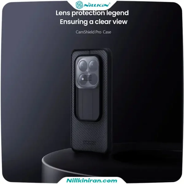 قاب نیلکین شیائومی +Redmi Note15 Pro مدل CamShield Pro (Clear Version)