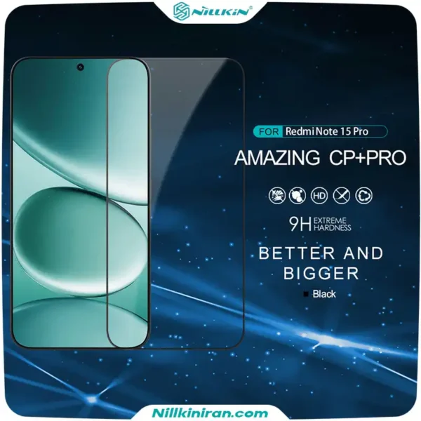 گلس نیلکین شیائومی Redmi Note15 Pro مدل CP+ Pro tempered glass