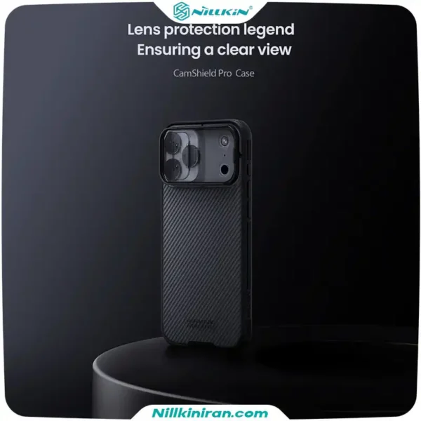 قاب نیلکین آیفون iPhone 17 Pro Max مدل CamShield Pro (Clear Version)