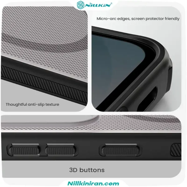 قاب نیلکین سامسونگ Galaxy S25 FE مدل Super Frosted Shield Pro Magnetic (Clear Version)