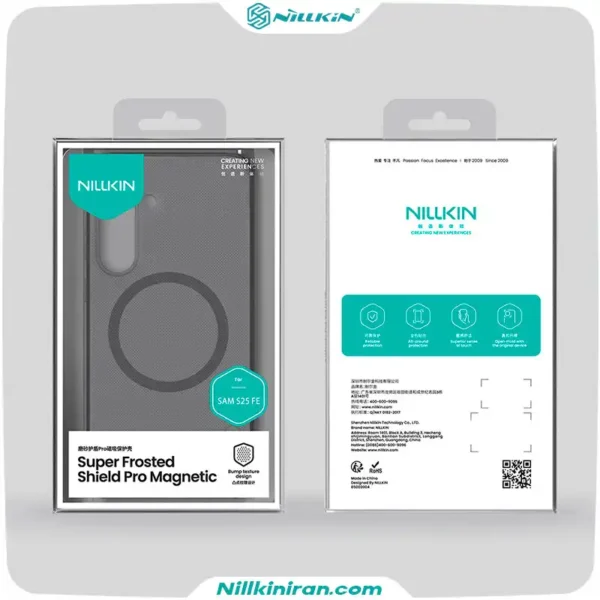 قاب نیلکین سامسونگ Galaxy S25 FE مدل Super Frosted Shield Pro Magnetic (Clear Version)