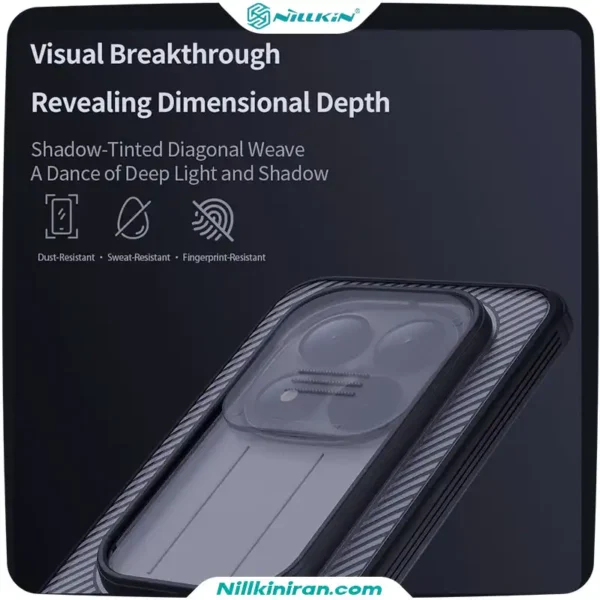 قاب نیلکین شیائومی +Redmi Note15 Pro مدل CamShield Pro (Clear Version)