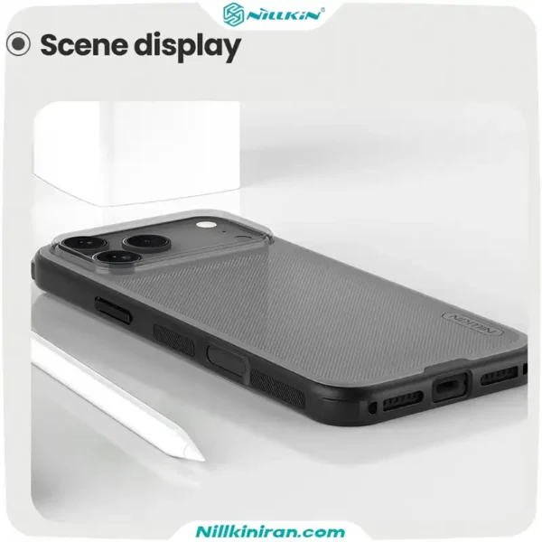 قاب نیلکین آیفون iPhone 17 Pro Max مدل Super Frosted Shield Pro (Clear Version)