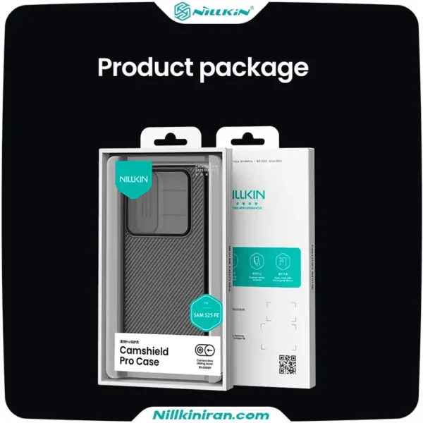قاب نیلکین سامسونگ Galaxy S25 FE مدل CamShield Pro (Clear Version)