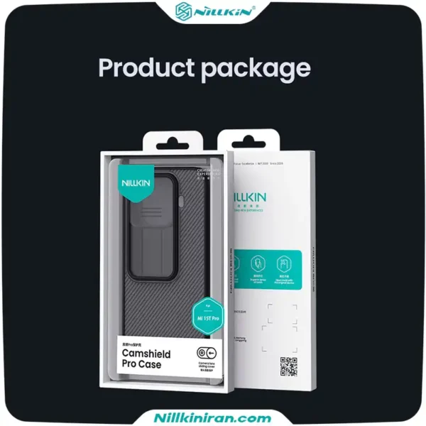 قاب نیلکین شیائومی Xiaomi 15 T Pro مدل CamShield Pro (Clear Version)