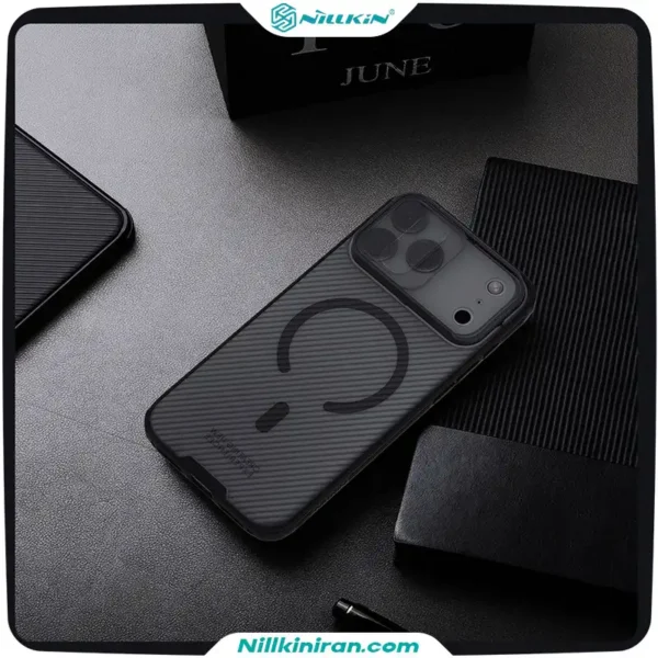 قاب نیلکین آیفون iPhone 17 Pro Max مدل Camshield Pro Magnetic Clear version