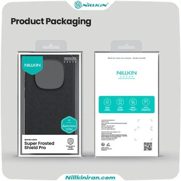 قاب نیلکین شیائومی Redmi Note15 Pro مدل Super Frosted Shield Pro