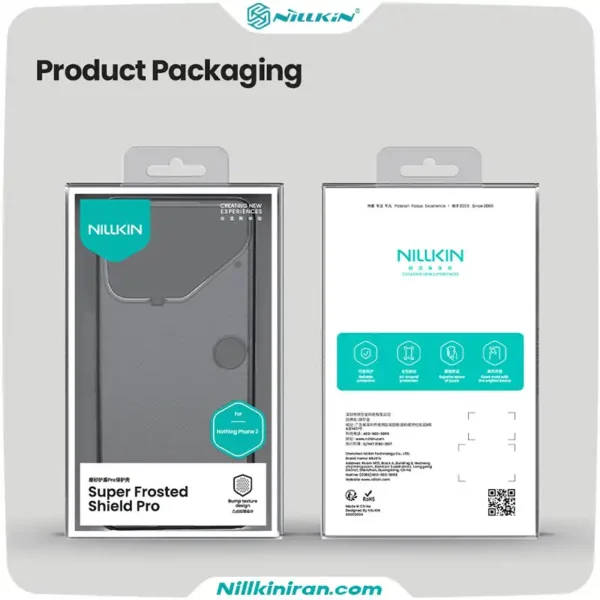 قاب نیلکین Nothing Phone 3 مدل Super Frosted Shield Pro (Clear Version)