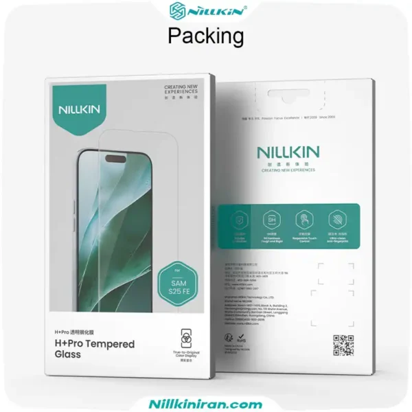 گلس نیلکین سامسونگ Galaxy S25 FE مدل H+ Pro tempered glass