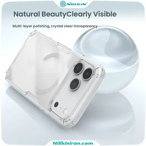 قاب نیلکین iPhone 17 Pro Max مدل Nature TPU Pro Magnetic