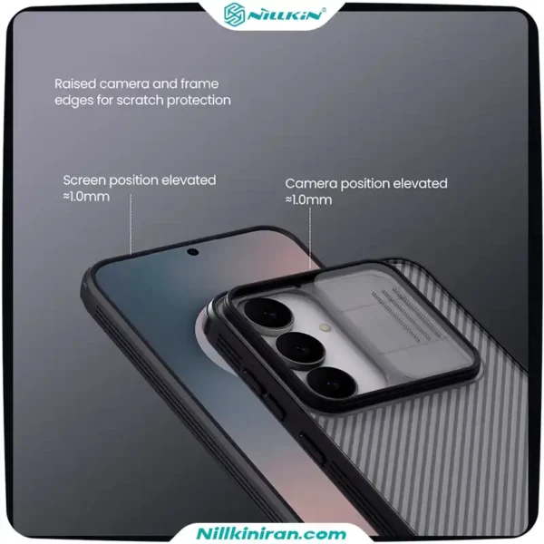قاب نیلکین سامسونگ Galaxy S25 FE مدل CamShield Pro (Clear Version)