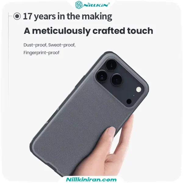 قاب نیلکین آیفون iPhone 17 Pro Max مدل Super Frosted Shield Pro (Clear Version)