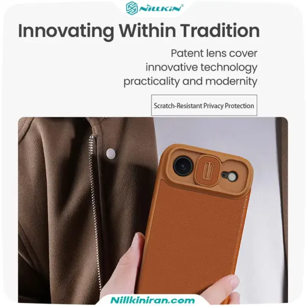 قاب نیلکین آیفون iPhone 17 Air مدل Qin Pro leather