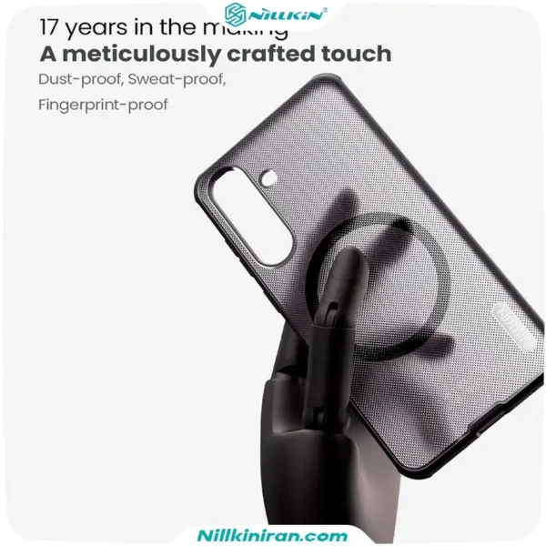 قاب نیلکین سامسونگ Galaxy S25 FE مدل Super Frosted Shield Pro Magnetic (Clear Version)
