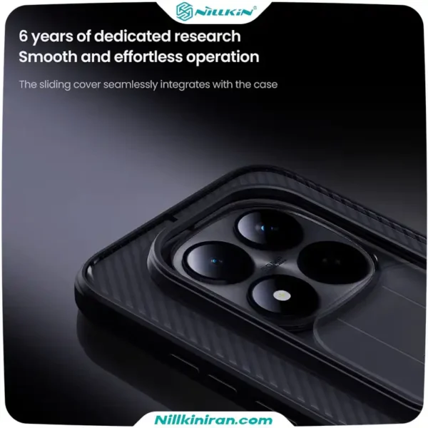 قاب نیلکین شیائومی Redmi Note15 Pro مدل CamShield Pro (Clear Version)