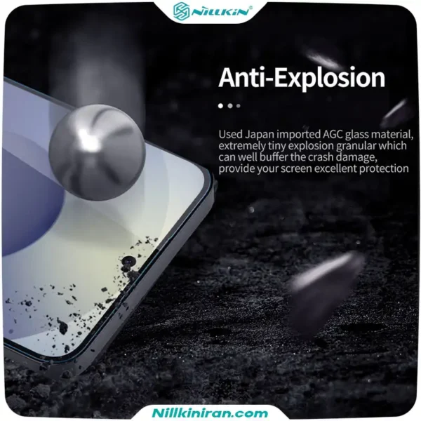 گلس نیلکین سامسونگ Galaxy S25 FE مدل H+ Pro tempered glass
