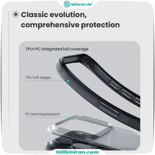 قاب نیلکین آیفون iPhone 17 Pro Max مدل Super Frosted Shield Pro (Clear Version)