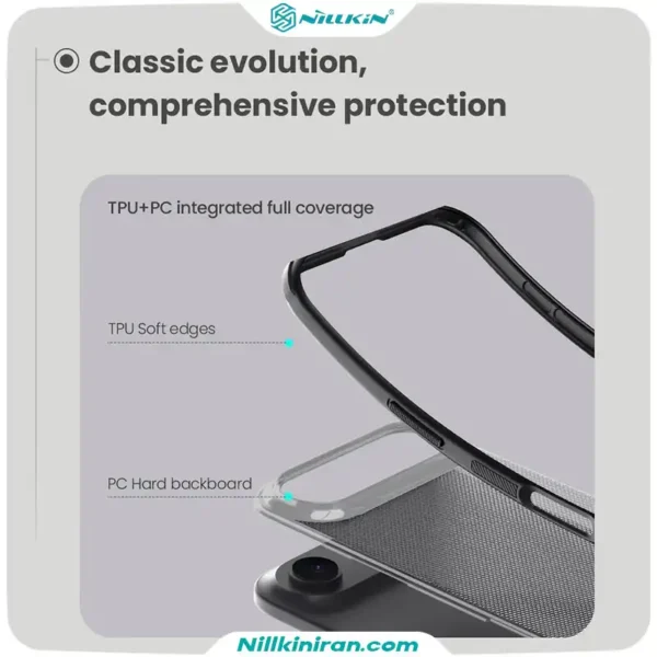 قاب نیلکین آیفون iPhone 17 Air مدل Super Frosted Shield Pro (Clear Version)