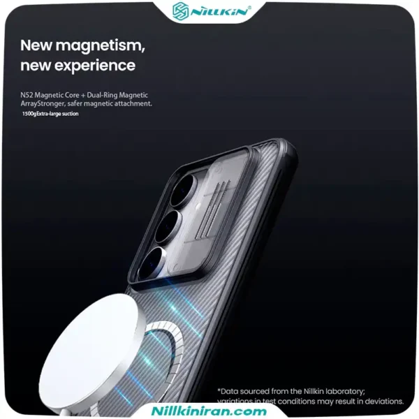قاب نیلکین سامسونگ Galaxy S25 FE مدل (Camshield Pro Magnetic (Clear version