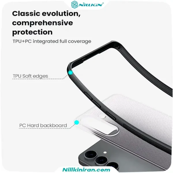 قاب نیلکین سامسونگ Galaxy S25 FE مدل Super Frosted Shield Pro (Clear Version)