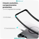 قاب نیلکین سامسونگ Galaxy S25 FE مدل Super Frosted Shield Pro Magnetic (Clear Version)