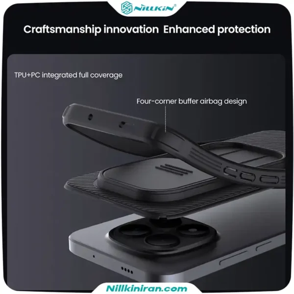 قاب نیلکین شیائومی +Redmi Note15 Pro مدل CamShield Pro
