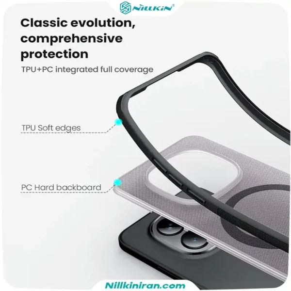 قاب نیلکین شیائومی Redmi Note 15 Pro مدل Super Frosted Shield Pro Magnetic (Clear Version)