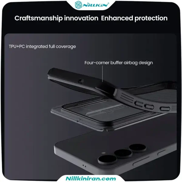 قاب نیلکین سامسونگ Galaxy S25 FE مدل CamShield Pro (Clear Version)
