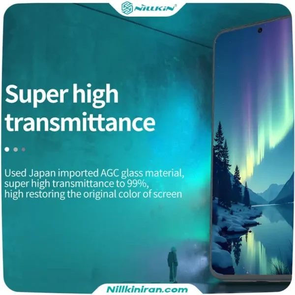 گلس نیلکین سامسونگ Galaxy S25 FE مدل H+ Pro tempered glass