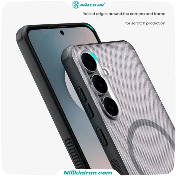 قاب نیلکین سامسونگ Galaxy S25 FE مدل Super Frosted Shield Pro Magnetic (Clear Version)