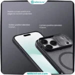 قاب نیلکین آیفون iPhone 17 Pro Max مدل Camshield Pro Magnetic Clear version