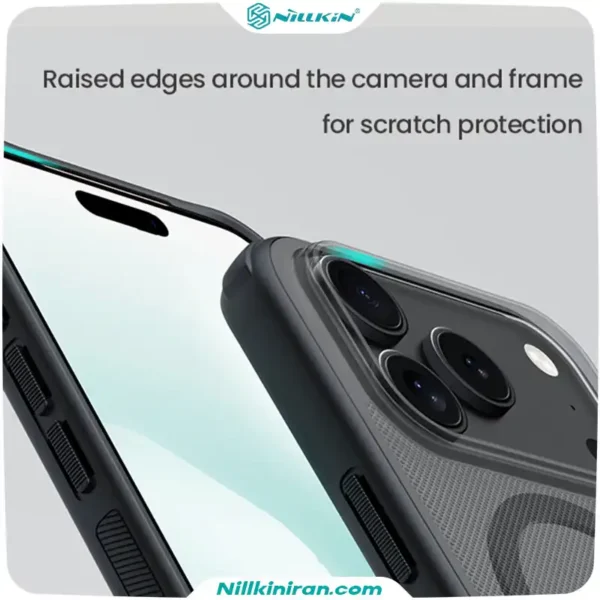 قاب نیلکین آیفون iPhone 17 Pro مدل Super Frosted Shield Pro Magnetic (Clear Version)