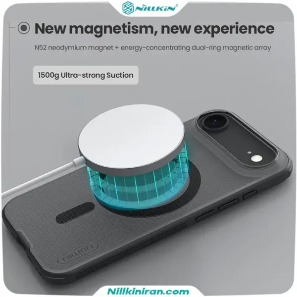 قاب نیلکین آیفون iPhone 17 Air مدل Super Frosted Shield Pro Magnetic (Clear Version)