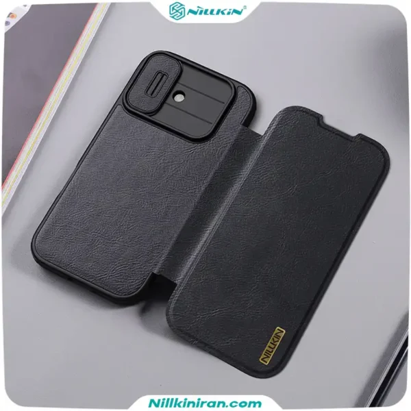 قاب نیلکین آیفون iPhone 17 مدل Qin Pro leather