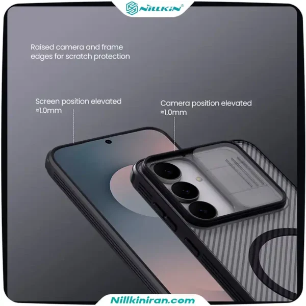 قاب نیلکین سامسونگ Galaxy S25 FE مدل (Camshield Pro Magnetic (Clear version
