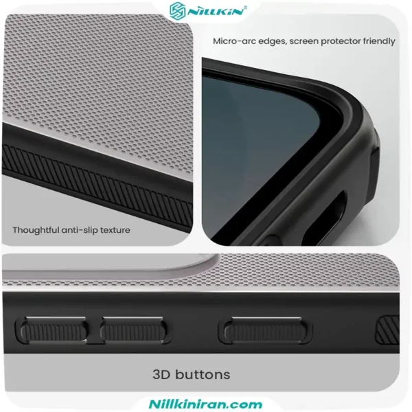 قاب نیلکین سامسونگ Galaxy S25 FE مدل Super Frosted Shield Pro (Clear Version)