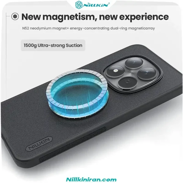 قاب نیلکین شیائومی Redmi Note15 Pro مدل Super Frosted Shield Pro Magnetic