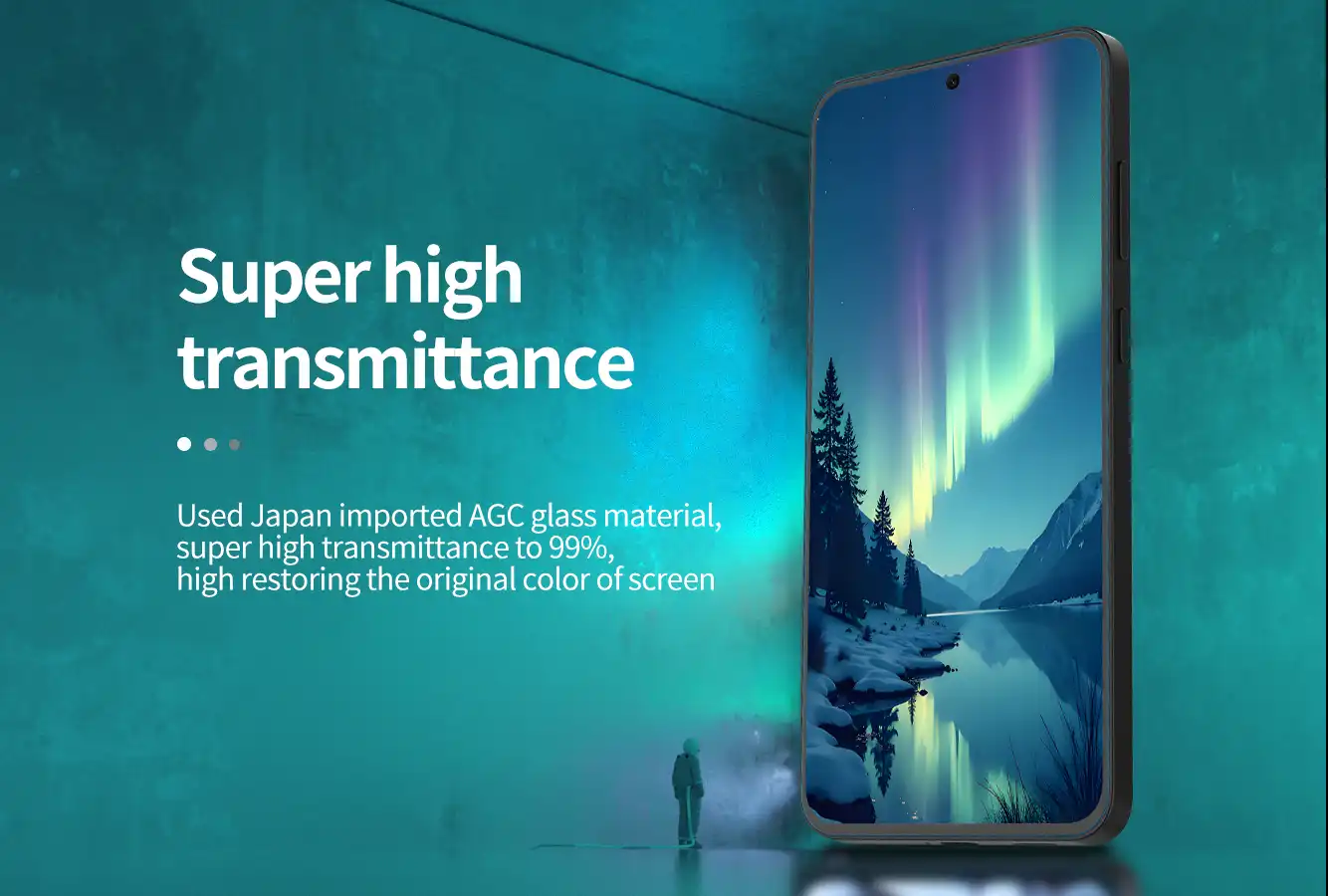 گلس نیلکین سامسونگ Galaxy S25 FE مدل H+ Pro tempered glass