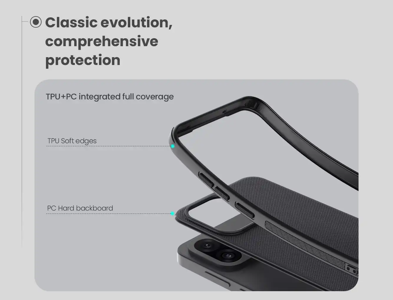 قاب نیلکین وان پلاس 13T/13s مدل (Super Frosted Shield Pro Magnetic (magnetic suction function only
