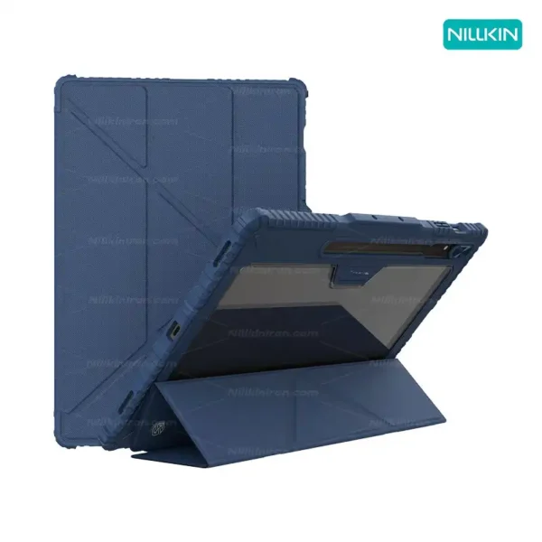 کیف محافظ نیلکین سامسونگ Tab S9 Ultra مدل Bumper Leather Case Pro
