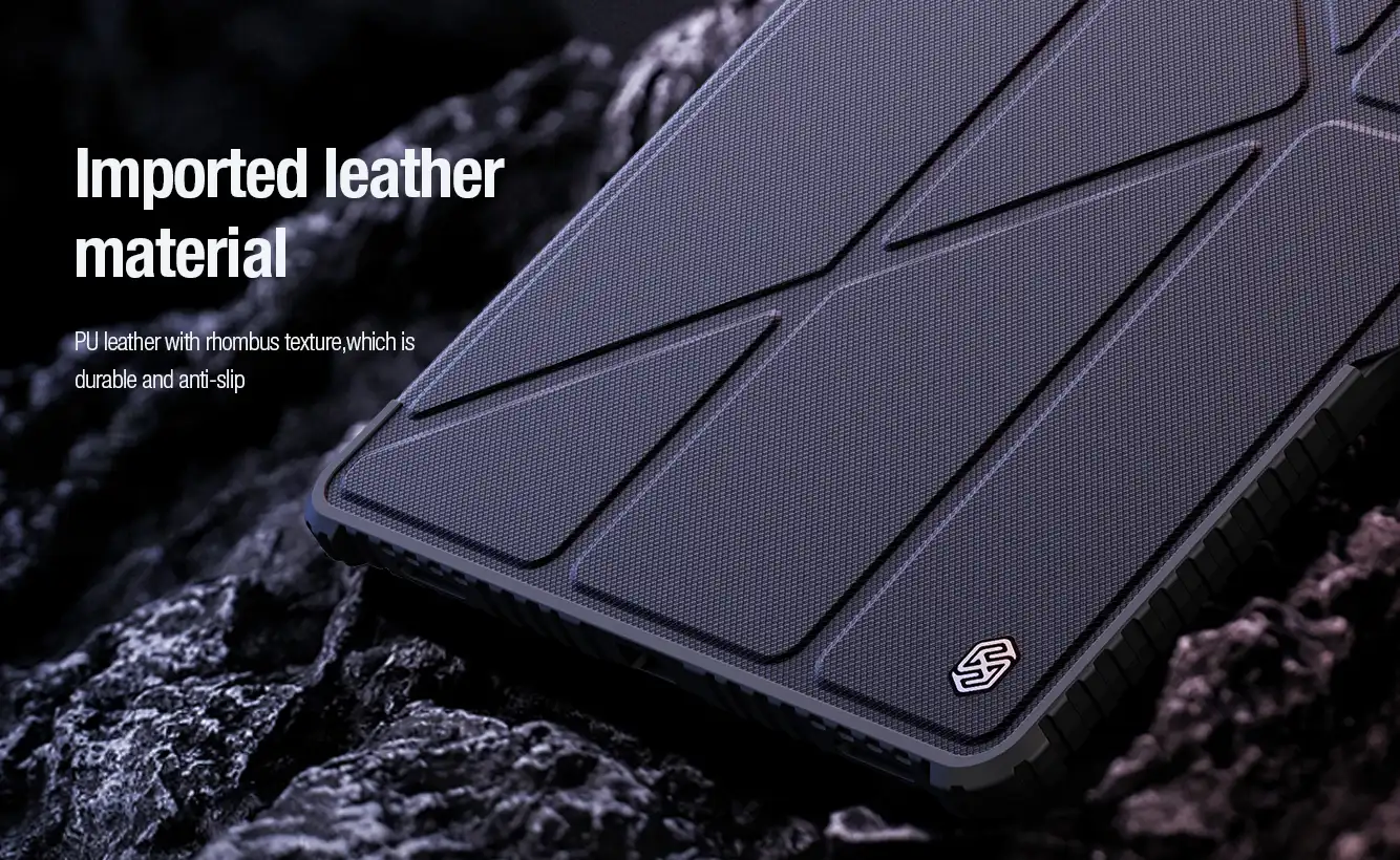 کیف محافظ نیلکین سامسونگ Tab S9 Ultra مدل Bumper Leather Case Pro
