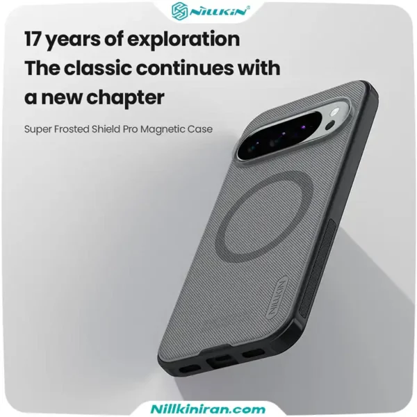 قاب نیلکین گوگل Pixel 10 Pro XL مدل Super Frosted Shield Pro Magnetic (Clear Version)