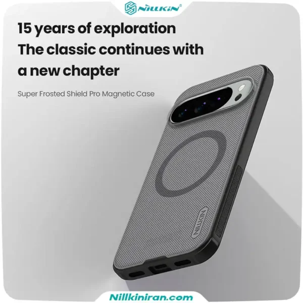 قاب نیلکین گوگل Pixel 10 Pro مدل Super Frosted Shield Pro Magnetic (Clear Version)