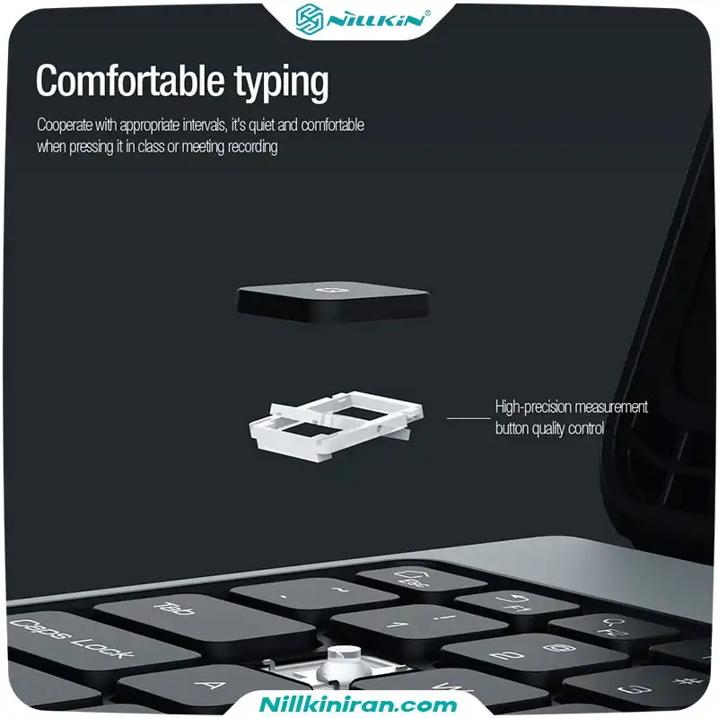کیف کلاسوری کیبورد دار نیلکین مناسب تبلت Tab S9/S9 5Gمدل Bumper Combo Keyboard Case
