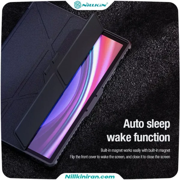 کیف محافظ نیلکین سامسونگ Tab S9 plus مدل Bumper Leather Case Pro - تصویر 13
