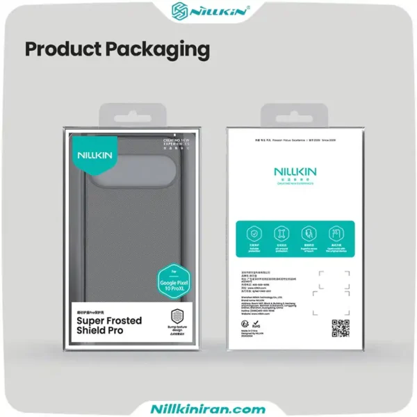قاب نیلکین گوگل Pixel 10 Pro XL مدل Super Frosted Shield Pro (Clear Version)