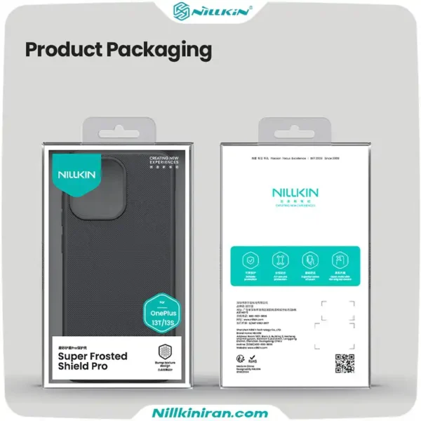 قاب نیلکین وان پلاس 13T/13s مدل Super Frosted Shield Pro